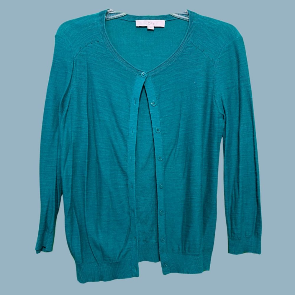 LOFT Dark Green Sweater